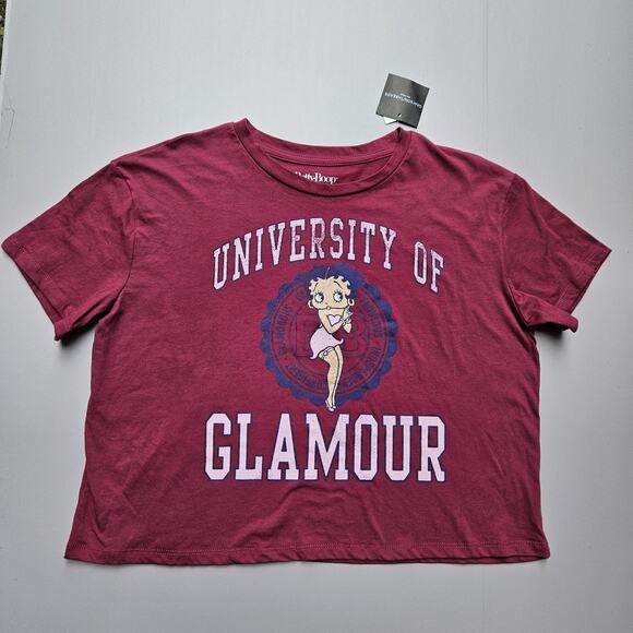 Betty Boop Glamour University Womens M Graphic T-Shirt AB - Picture 1 of 4